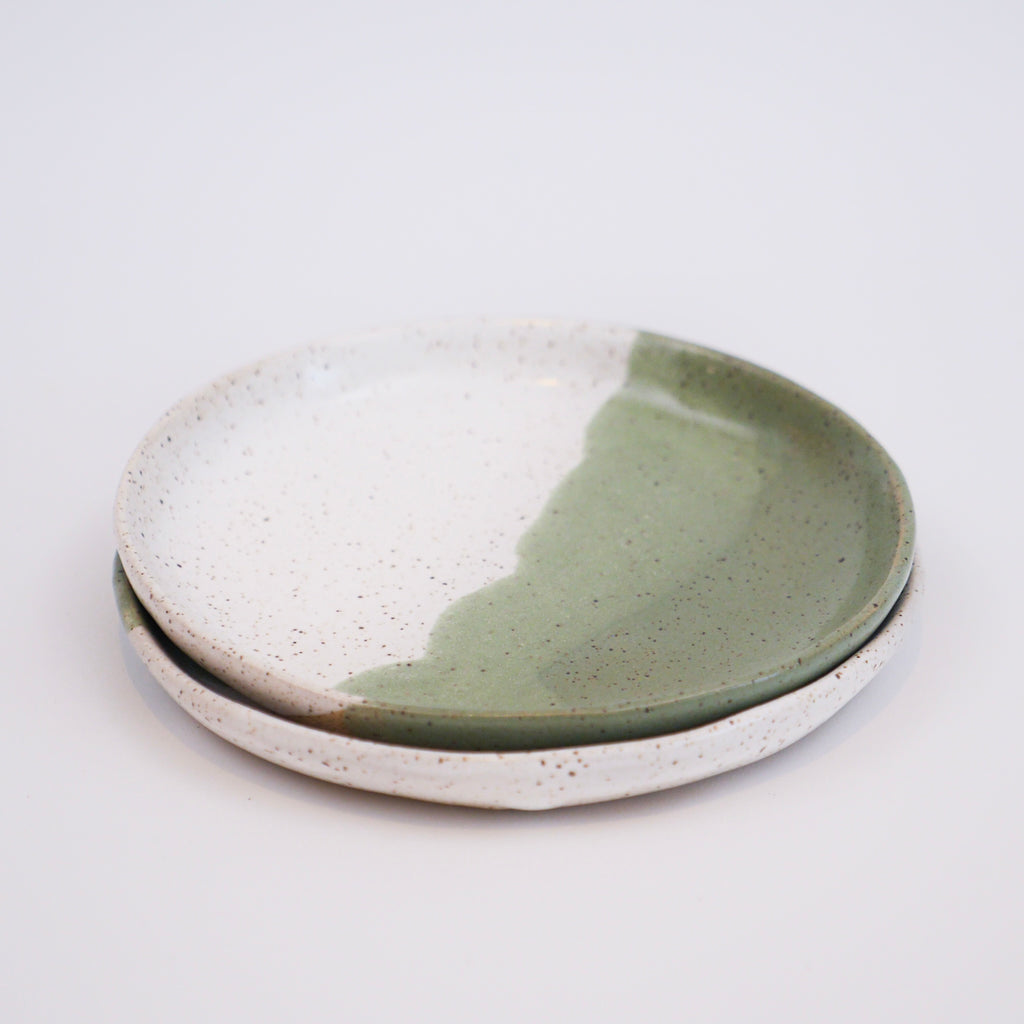 Sage & Sand Small Plates – Set of 2