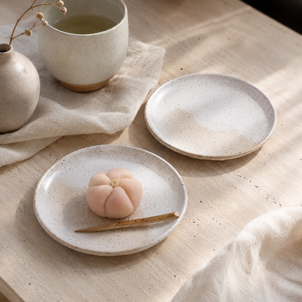 Ivory Sand Small Plates – Set of 2