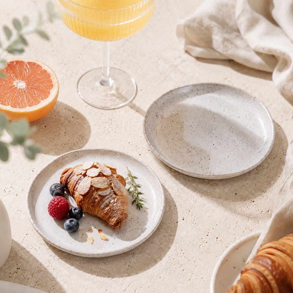 Ivory Sand Small Plates – Set of 2