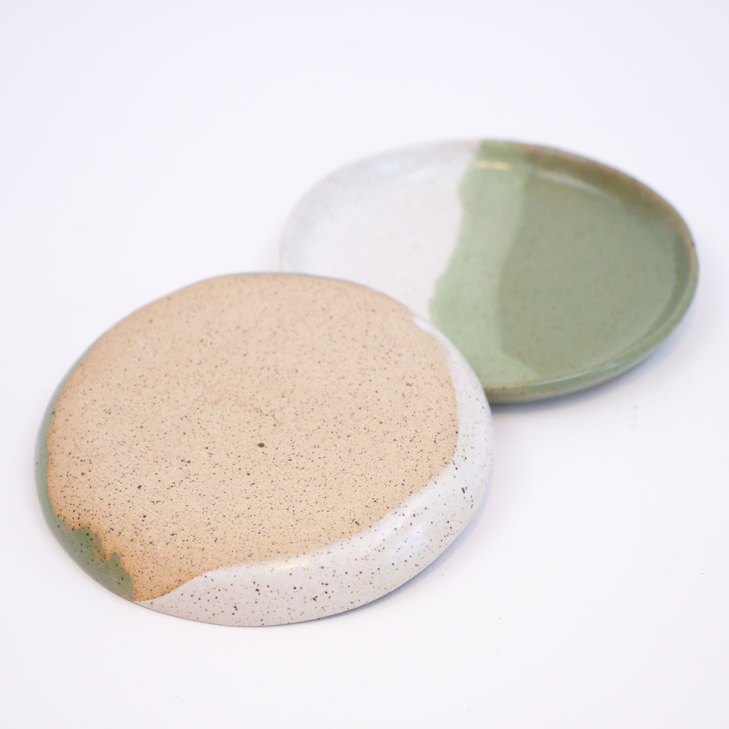 Sage & Sand Small Plates – Set of 2