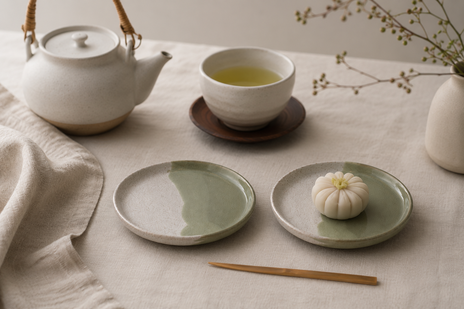 Sage & Sand Small Plates – Set of 2