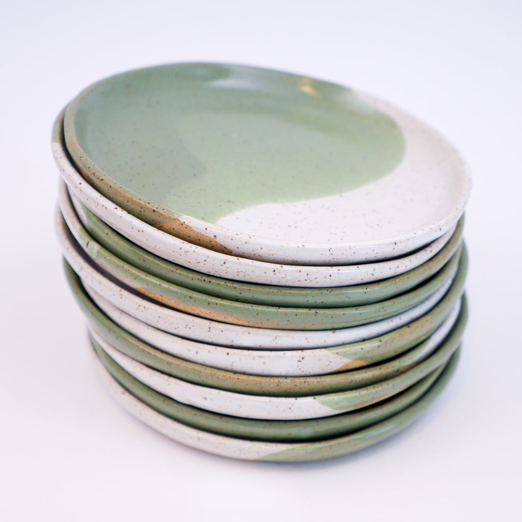 Sage & Sand Small Plates – Set of 2